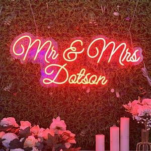 Custom Neon Sign | Neon Sign | Personalized Gifts | Wedding Neon Signs | Name Signs | Led Neon Lights | Neon Signs | Home Decor | Wall Decor |