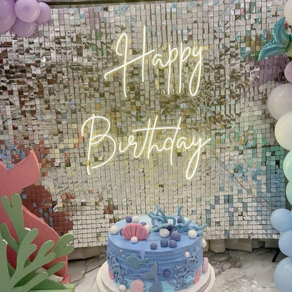 Custom LED Neon Sign for Birthday | Name & Age Light Up Sign | Party Backdrop Decor | Custom LED Light | Handmade Wall Light | Room Decor
