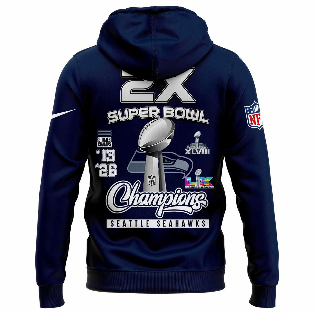 Seattle Seahawks Super Bowl LX Champions Limited Edition Hoodie