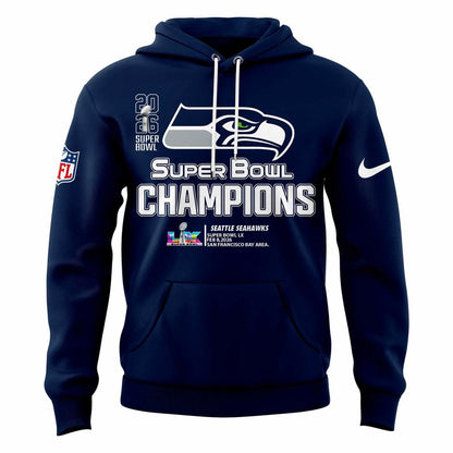 Seattle Seahawks Super Bowl LX Champions Limited Edition Hoodie
