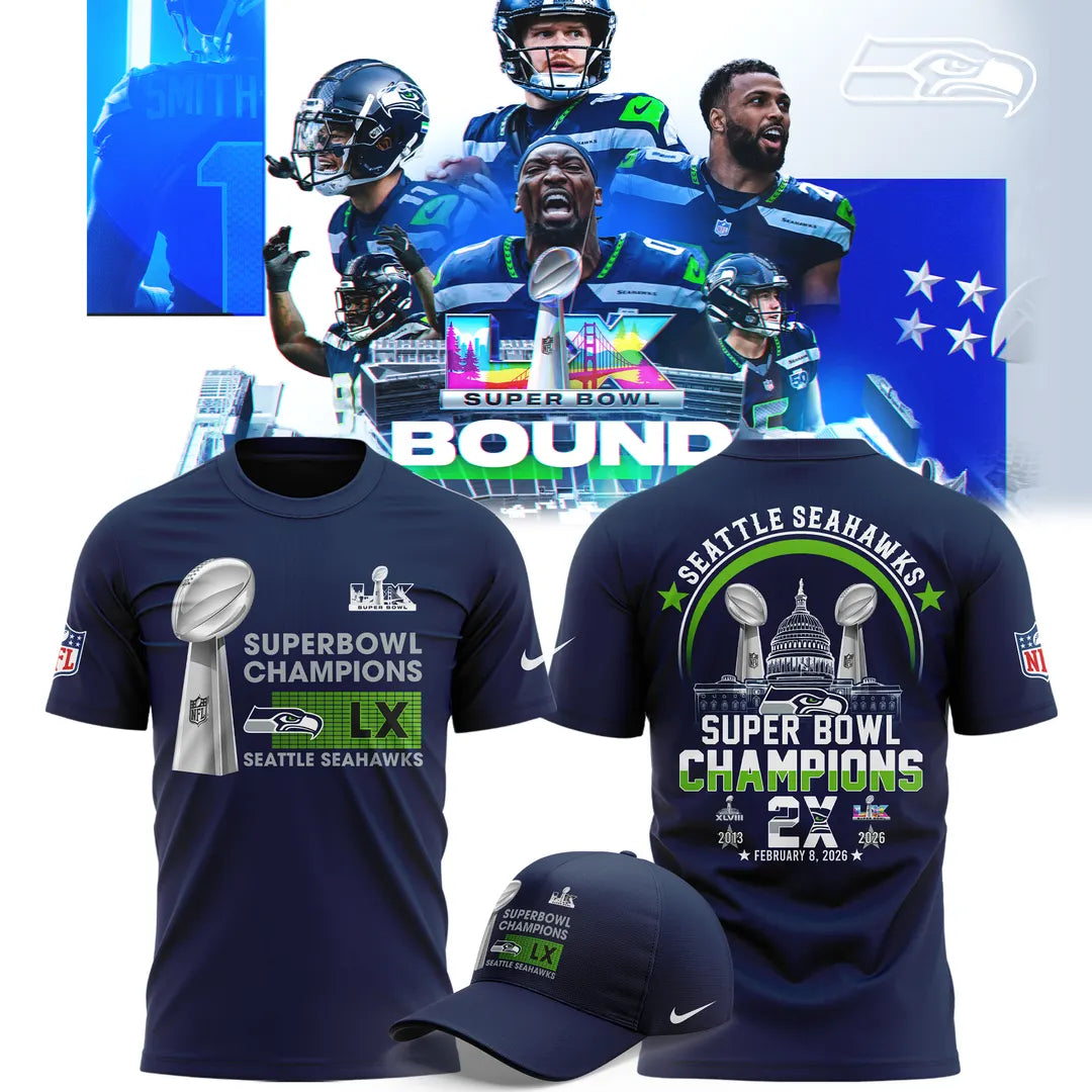 Seattle Seahawks Super Bowl LX Champions Limited Edition T.shirt