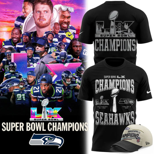 Seattle Seahawks Super Bowl LX Champions Limited Edition T.shirt