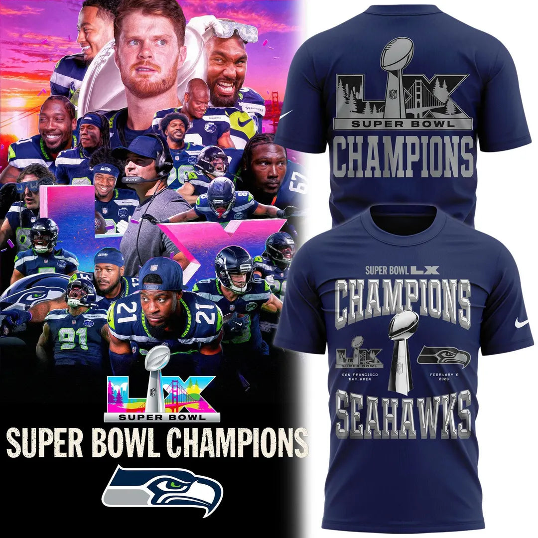 Seattle Seahawks Super Bowl LX Champions Limited Edition T.shirt