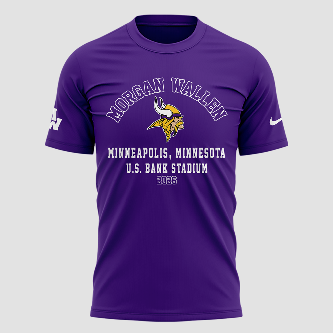 Minnesota Vikings 2026 Exclusive Morgan Wallen T-Shirt