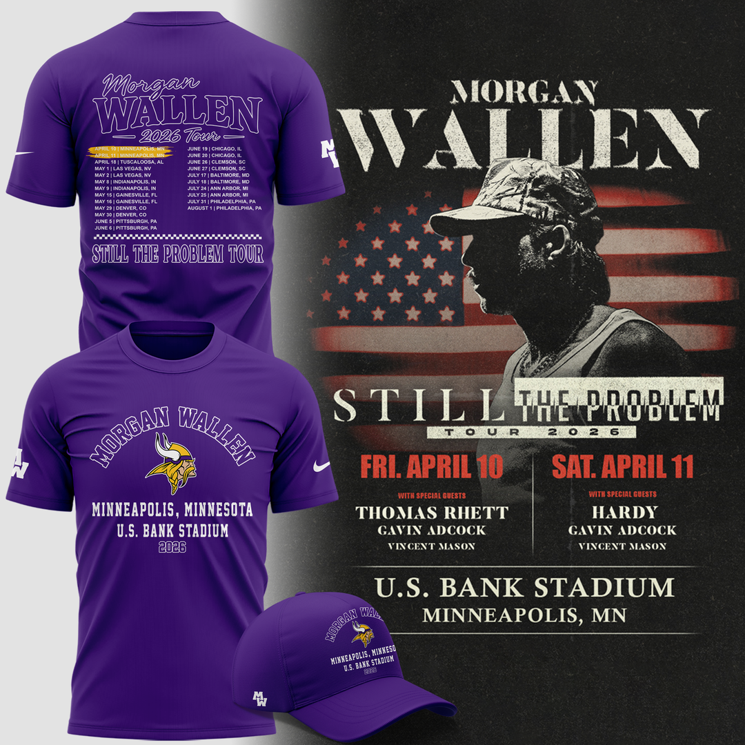 Minnesota Vikings 2026 Exclusive Morgan Wallen T-Shirt