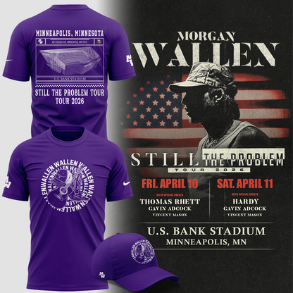 Minnesota Vikings 2026 Exclusive Morgan Wallen T-Shirt
