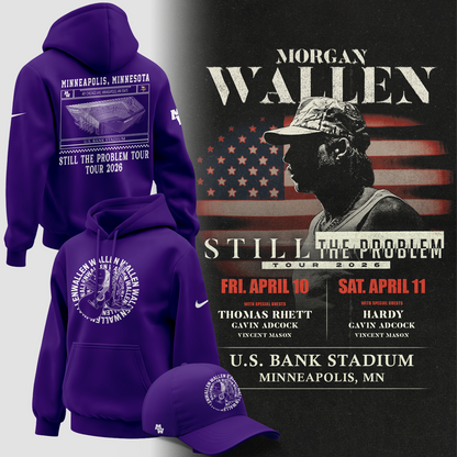 Minnesota Vikings 2026 Exclusive Morgan Wallen Hoodie