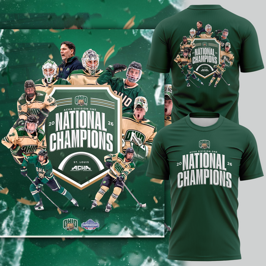 Ohio Bobcats men's ice hockey National Champions T-Shirt