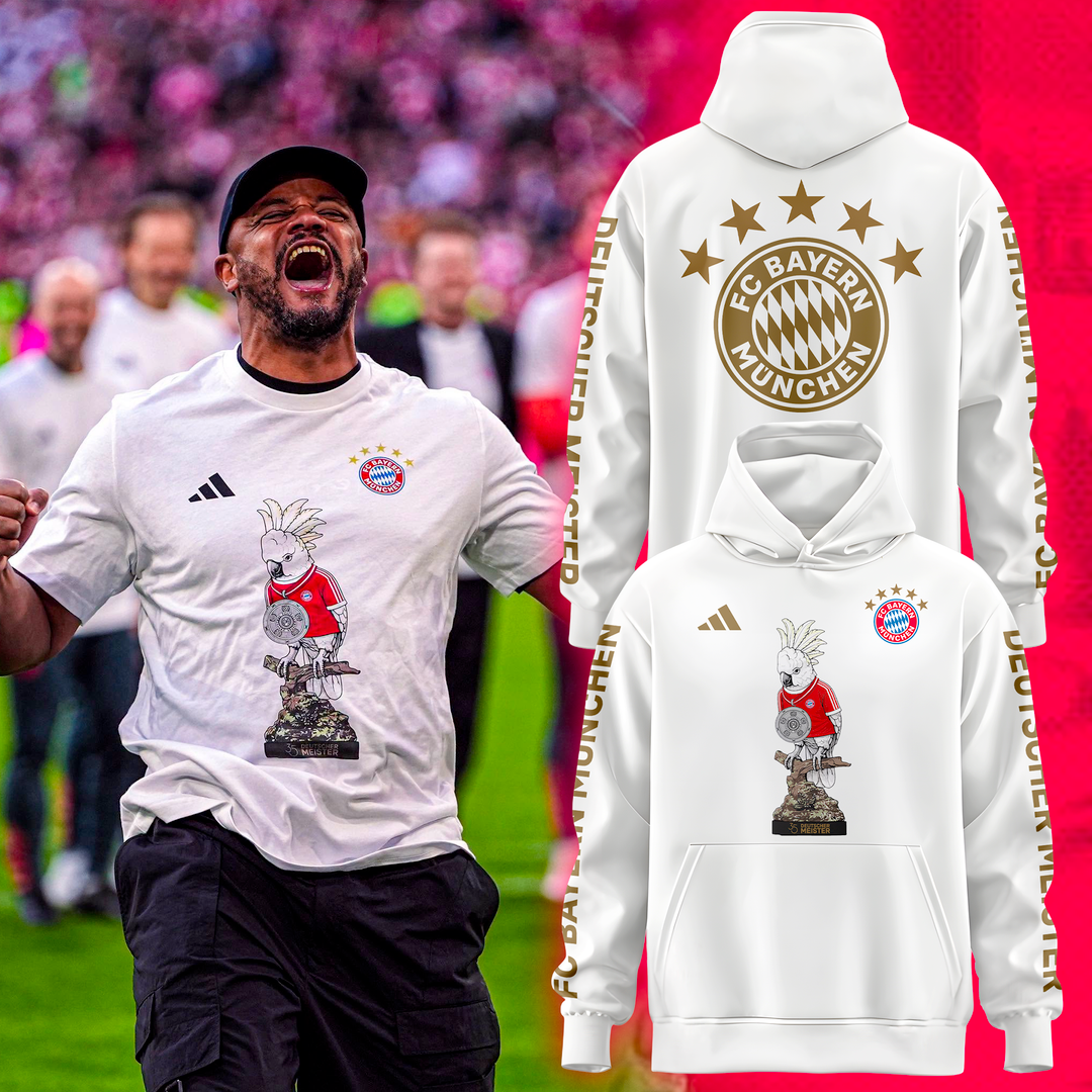 FC Bayern Meister 2026 Hoodie - White