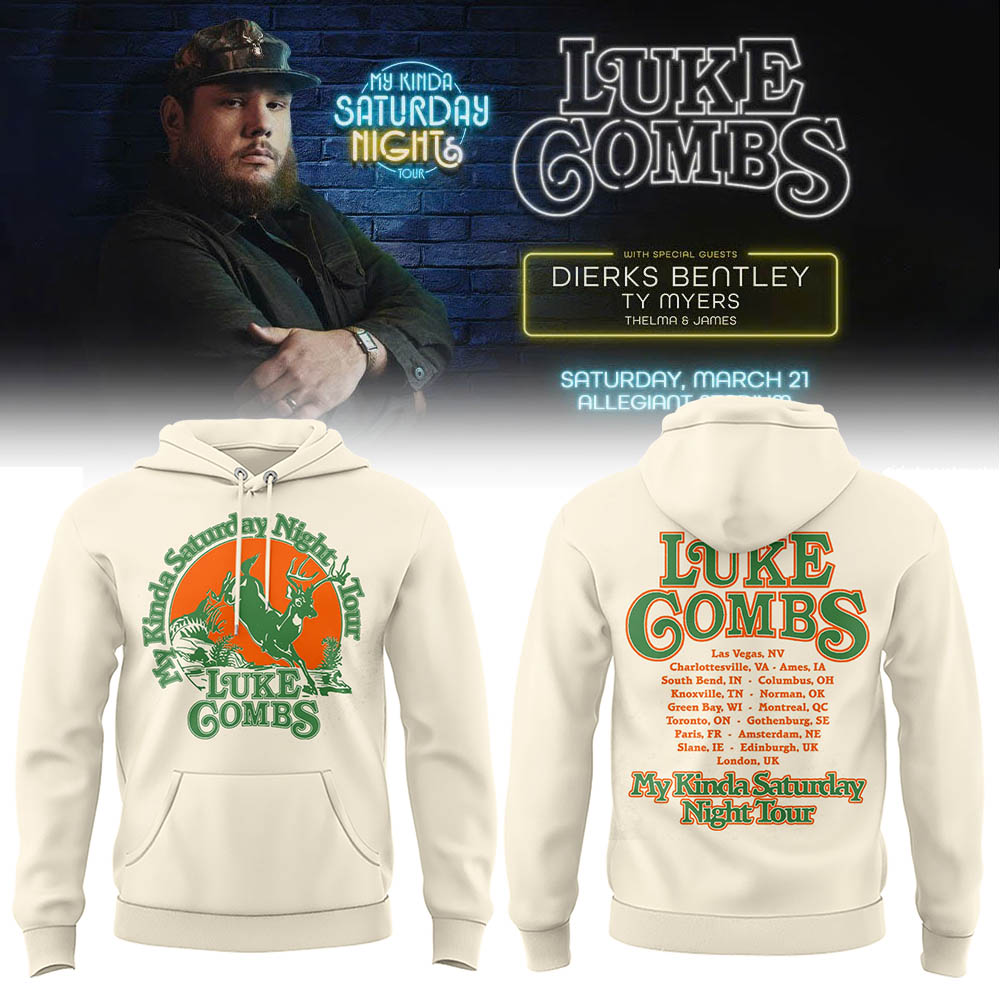 Green Bay Packers x Luke Combs x Country Music 2026 Hoodie