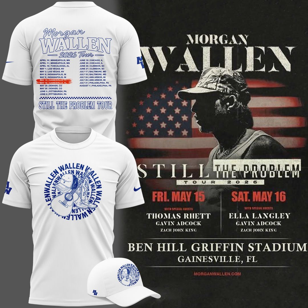 Exclusive Version T-Shirt Signed Morgan Wallen x Florida Gators Football