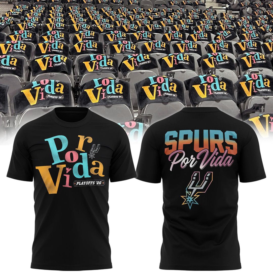 Official San Antonio Spurs 2026 Playoff Game 5 Black T-Shirts