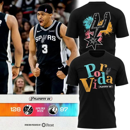 San Antonio Spurs 2026 Playoffs "Por Vida" Shirt - Round 2 -Game 5(v5)