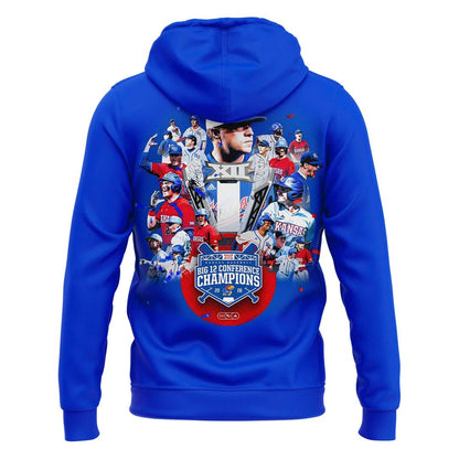 Unisex adidas Royal Kansas Jayhawks 2026 Big 12 Baseball Regular Season Champions Hoodie