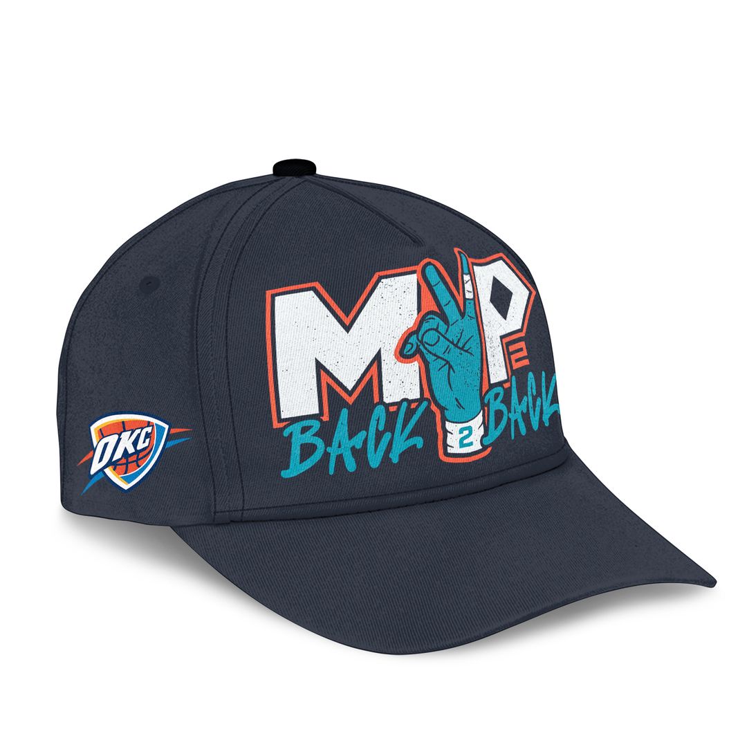 OKC Thunder 2026 MVP Back 2 Back Signature Tshirt
