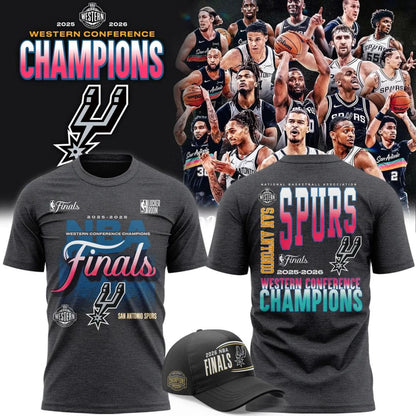 Official San Antonio Spurs 2026 NBA Finals Western Conference Champions Locker Room