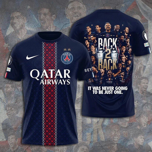 PSG 2026 Back To Back Champions Of Europe Limited Home Jersey