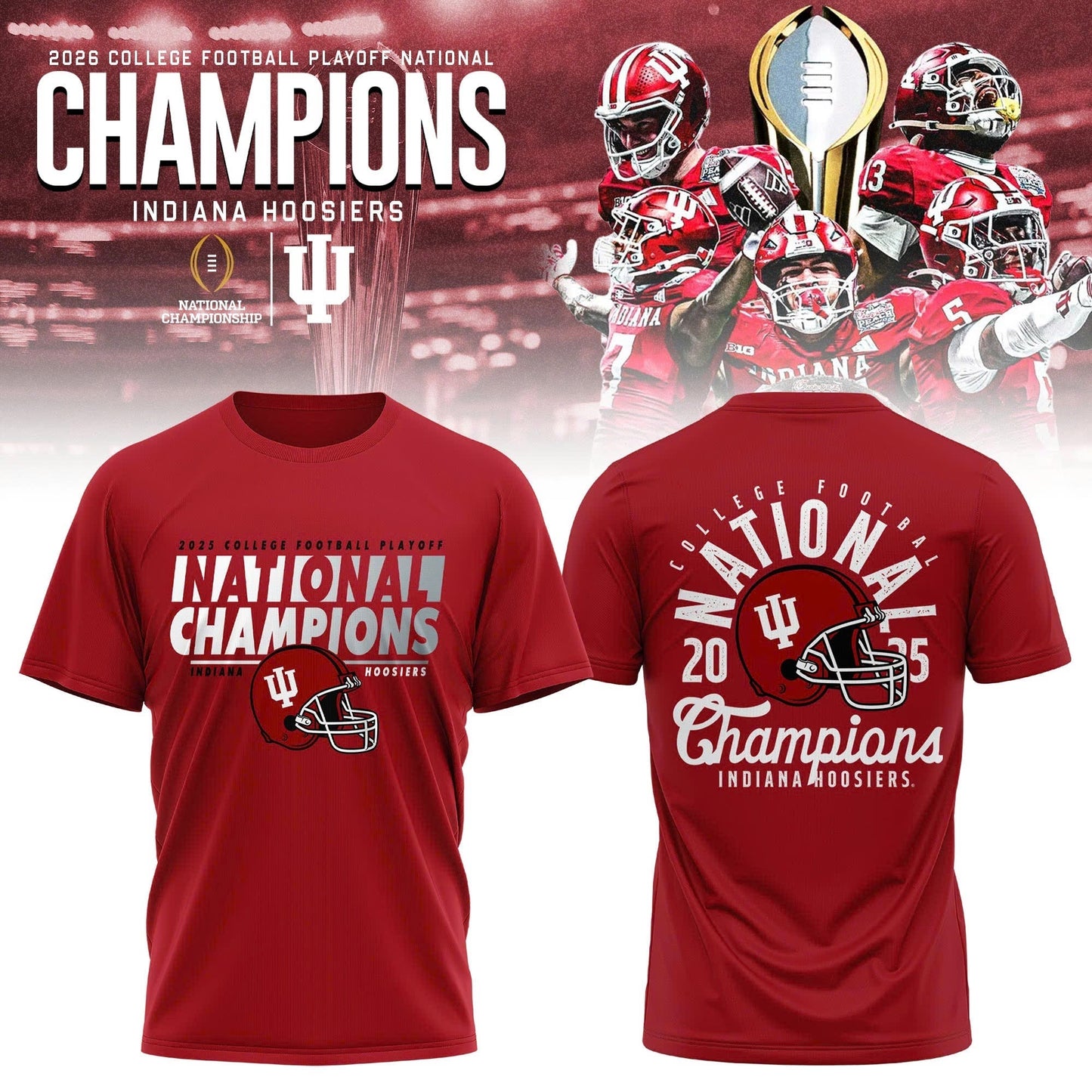 Indiana Hoosiers National Champions 2025/26 T-Shirt
