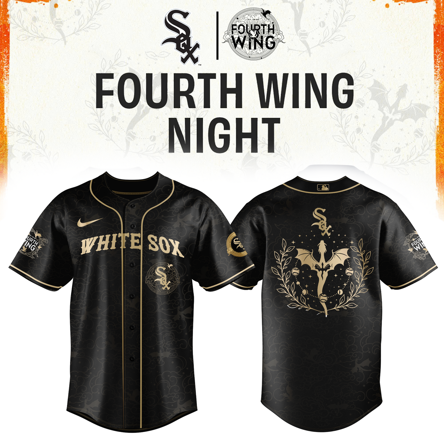 MLB All Teams 26 x Dragon Wing Night Limited Edition Jersey| Cap | Jogger