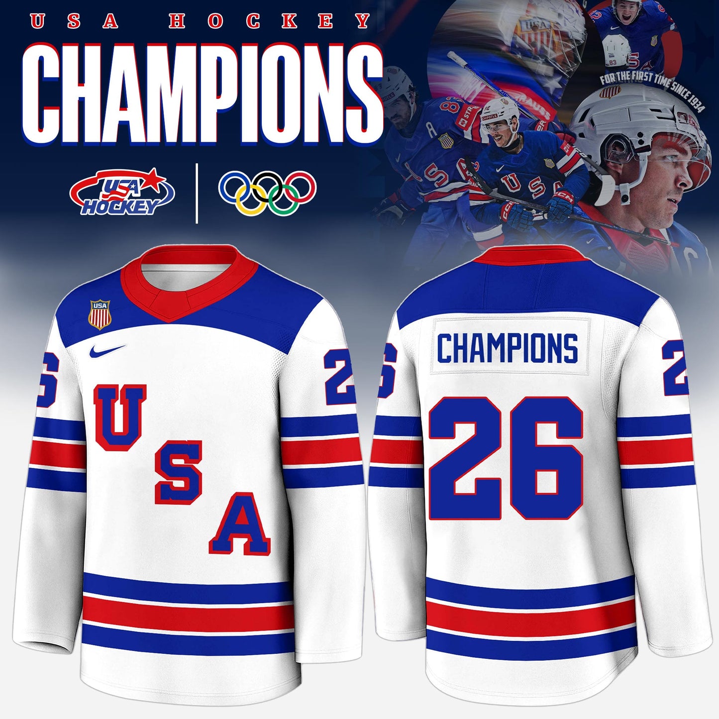 USA Olympic 2026 New Customize Hockey Jersey