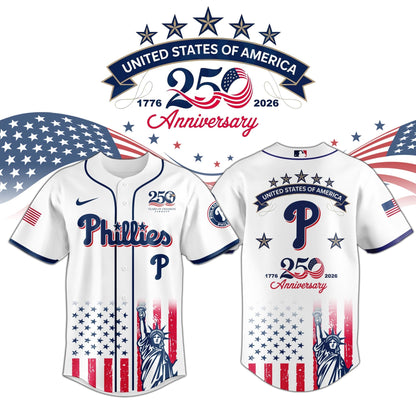 Philadelphia Phillies special America’s 250th Anniversary Limited Edition Jersey