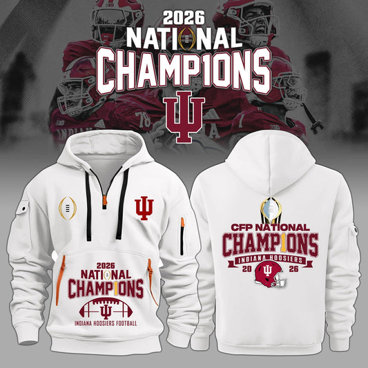I Hoosiers National Champions 2025/26 Hoodie Gold Limited Edition + Selling Out Fast