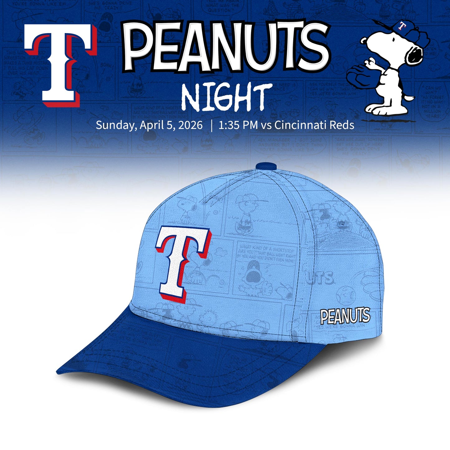 Texas Rangers x Peanut Night 2026 Limited Editions Jersey
