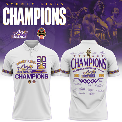 Sydney Kings Special Champions NBL 2026 Limited Edition Polo