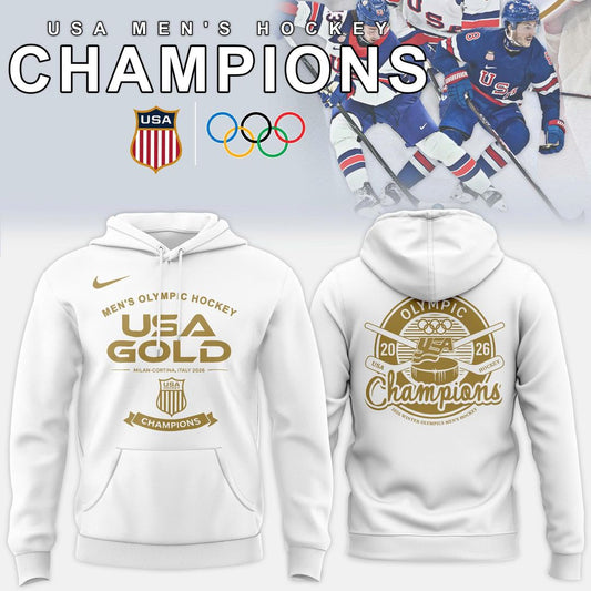 USA Men™s Ice Hockey Team Olympic 2026 Champions Hoodie