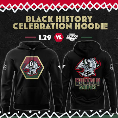 Buffalo Sabres 2025 Black History Celebration Hoodie