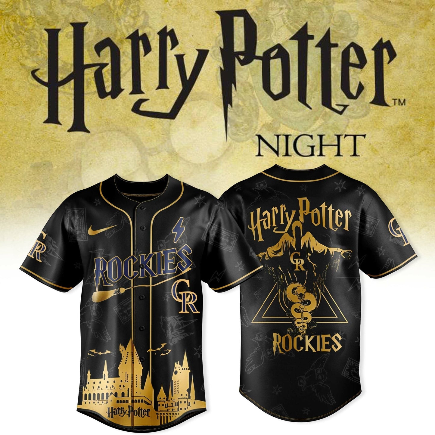 Colorado Rockies x Harry Potter New Collection Jersey