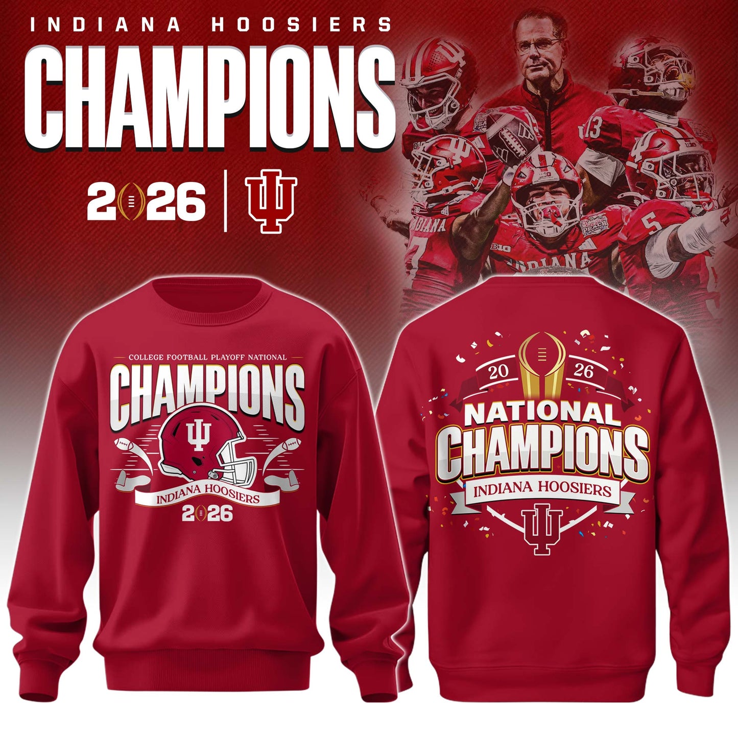 Indiana Hoosiers National Champions 2025/26 Sweatshirt
