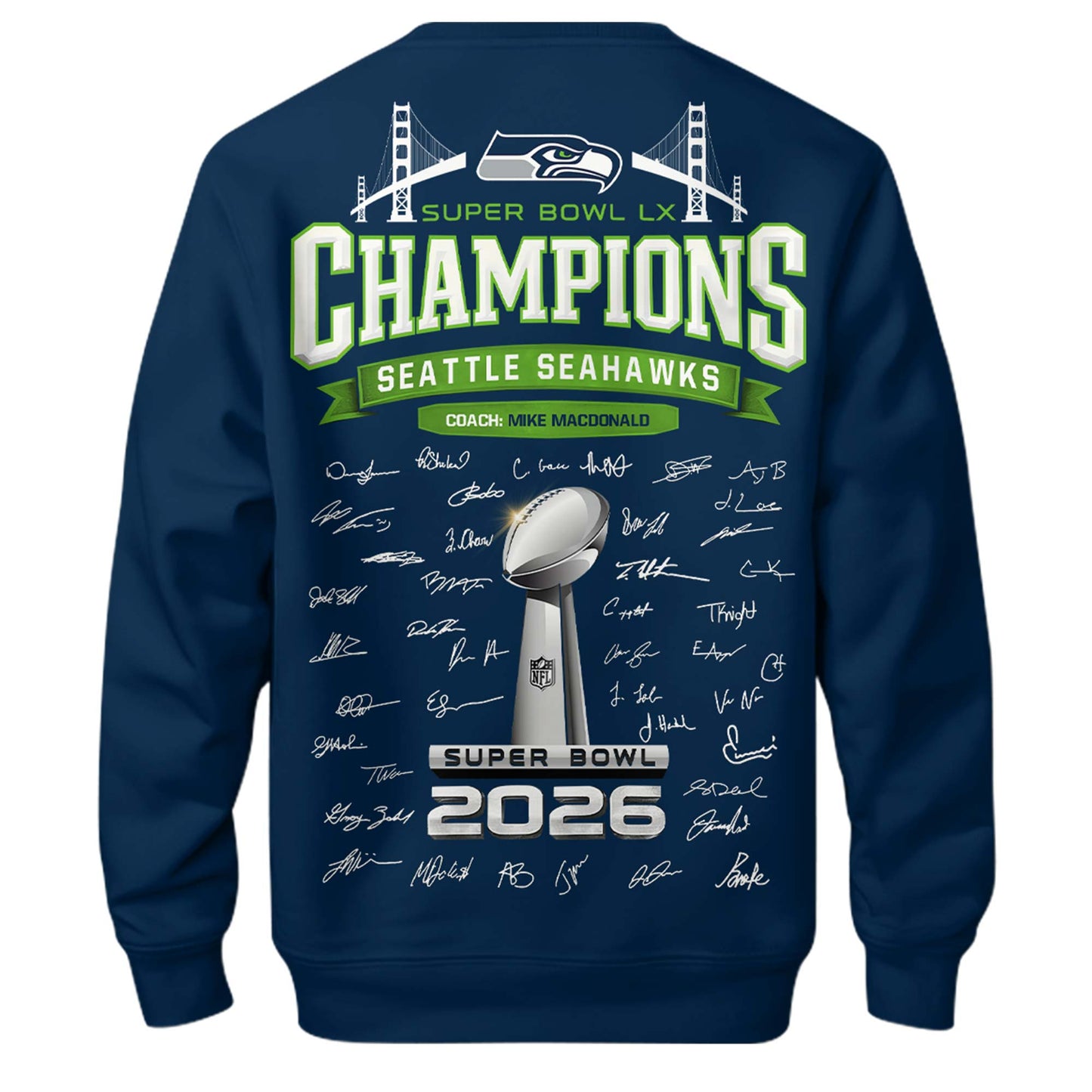 Seattle Seahawks Super Bowl LX Champions Limited Edition Sweatshirt