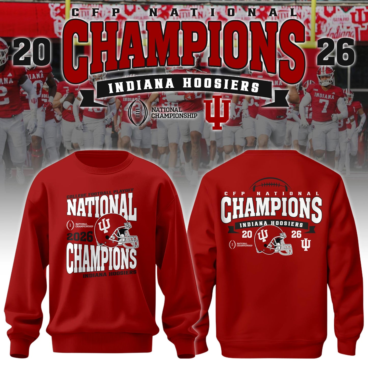 Indiana Hoosiers National Champions 2025/26 Sweatshirt