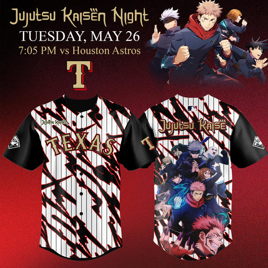 Texas Rangers x Jujutsu Kaisen Night 2026 Jersey