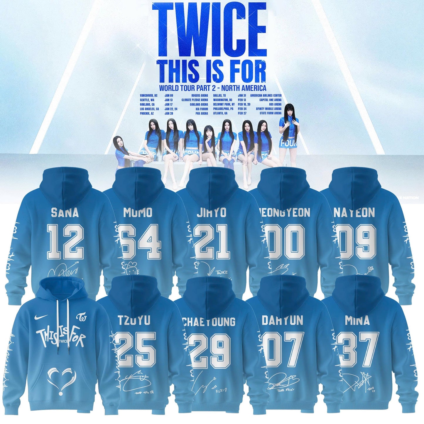 TWICE “ THIS IS FOR WORLD TOUR 2026 Part III Hoodie