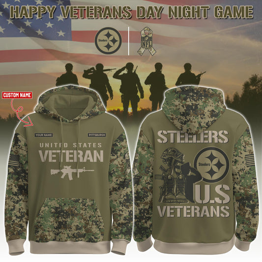 Pittsburgh Steelers - Veteran Day 2025 Hoodie Limited Edions