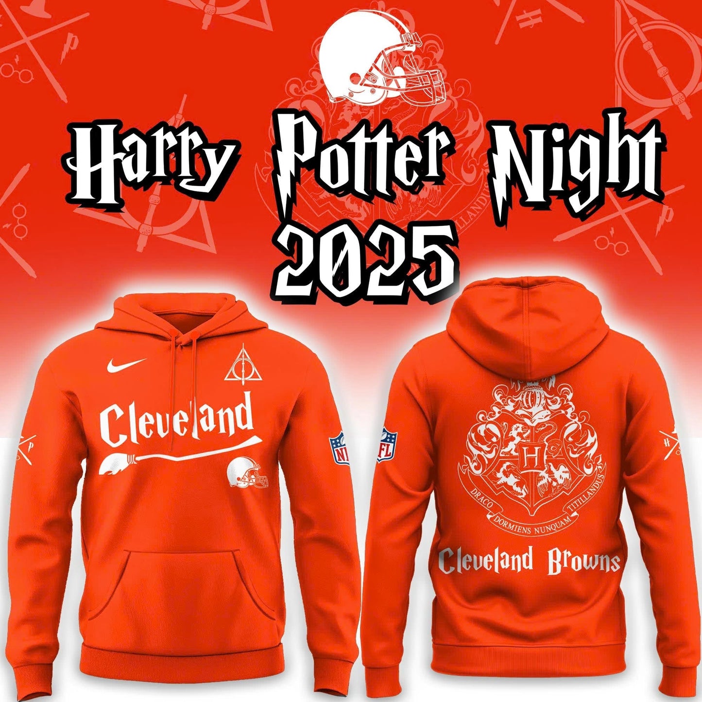 Cleveland Browns Harry Potter 2025 Combo Hoodie