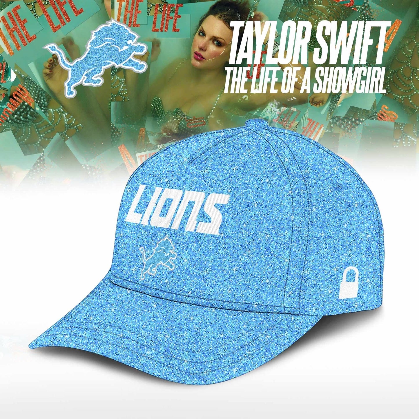 Detroit Lions x Taylor Swift The Life of a Showgirl Album Limited Editions 2025 Hoodie