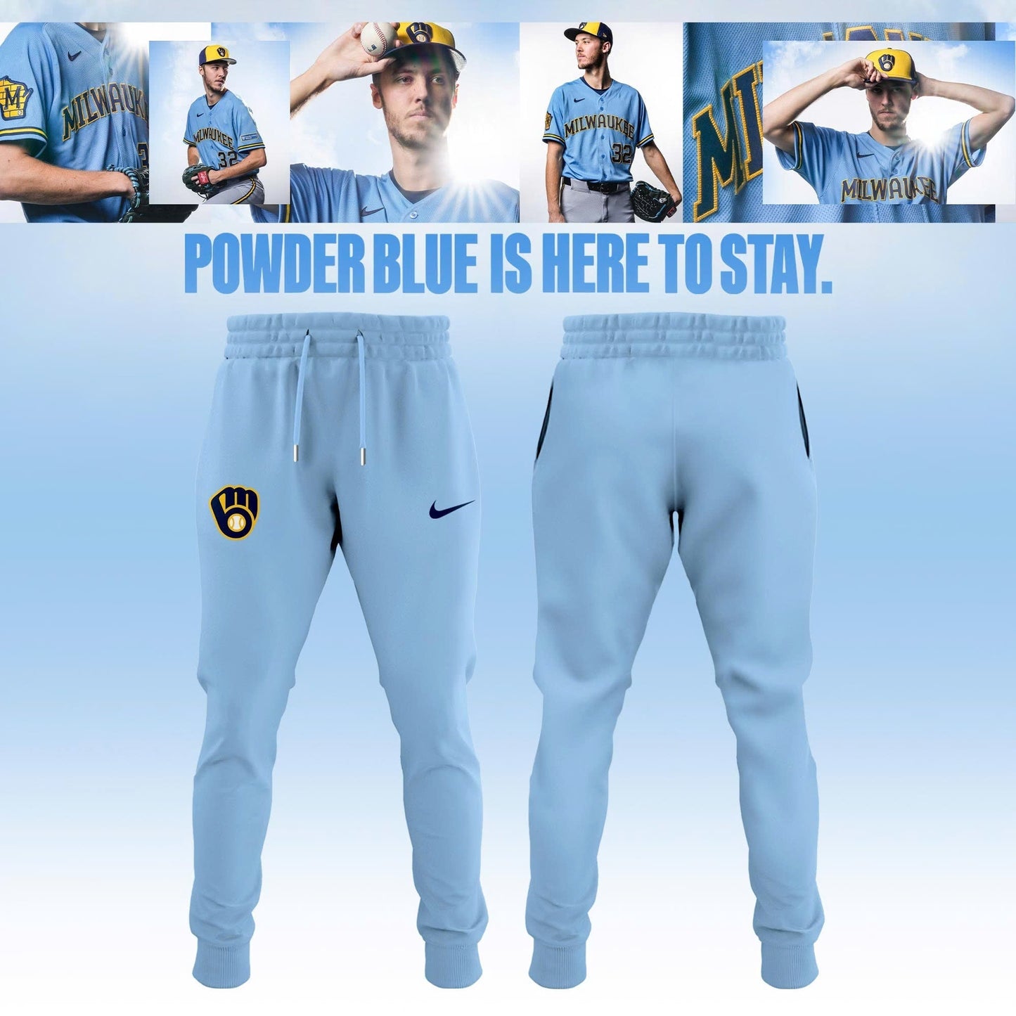 Milwaukee Brewers 2026 Powder Blue Custom Jersey