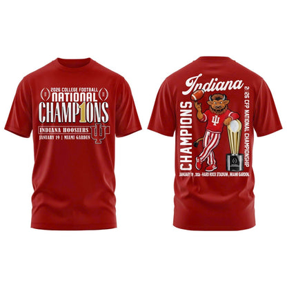 Indiana Hoosiers National Champions 2025/26 T-Shirt