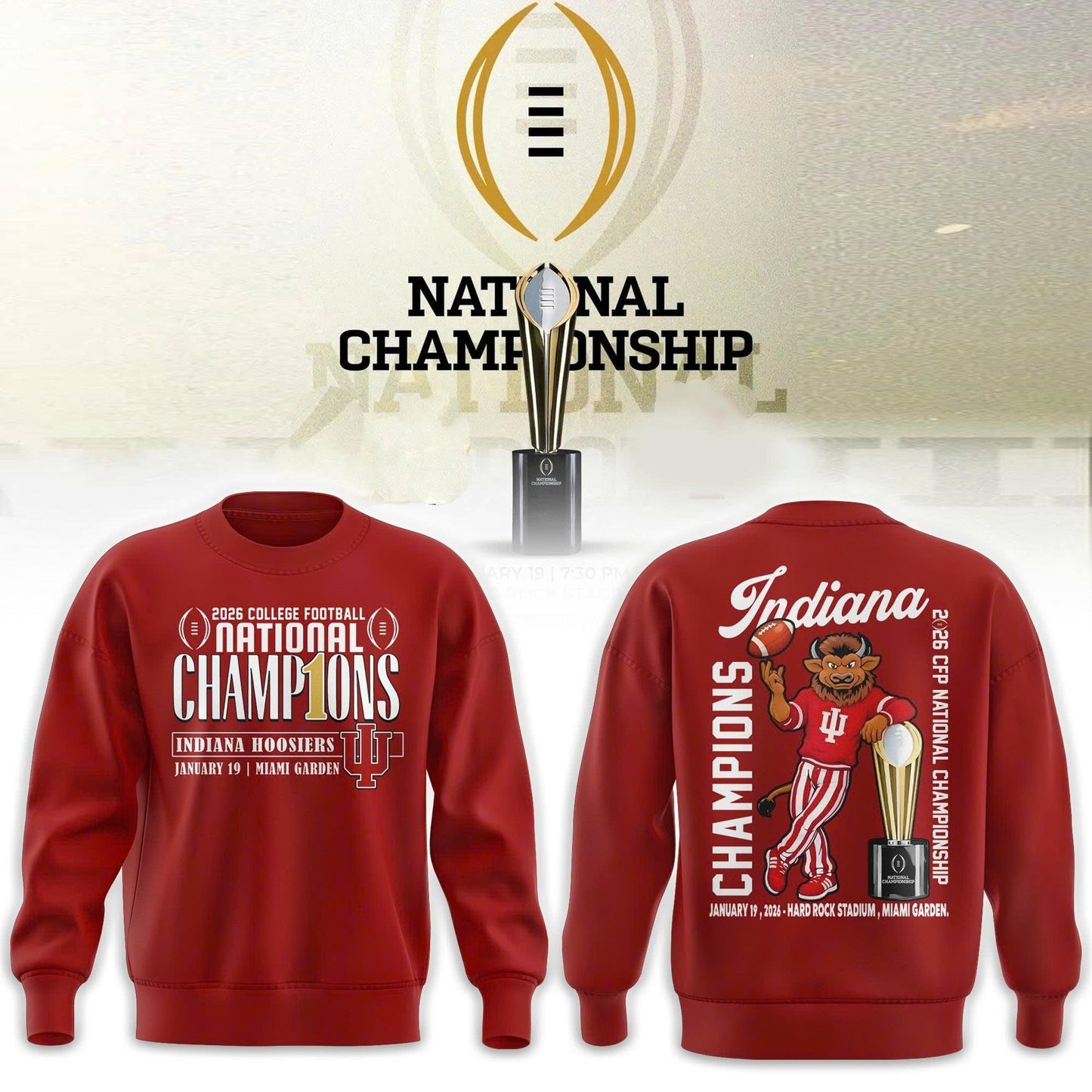 Indiana Hoosiers National Champions 2025/26 Sweatshirt
