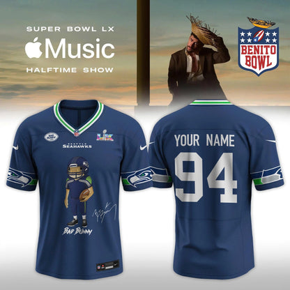 Seattle Seahawks x Bad Bunny Super Bowl LX The Halftime Show Special Edition Jersey