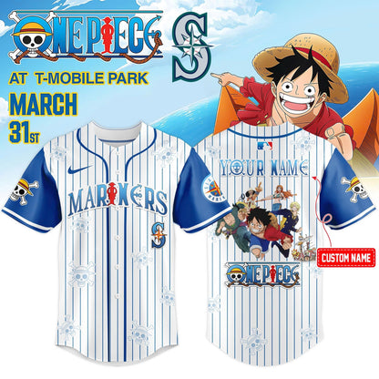 Seattle Mariners x One Piece Night 2026 Limited Edition Jersey
