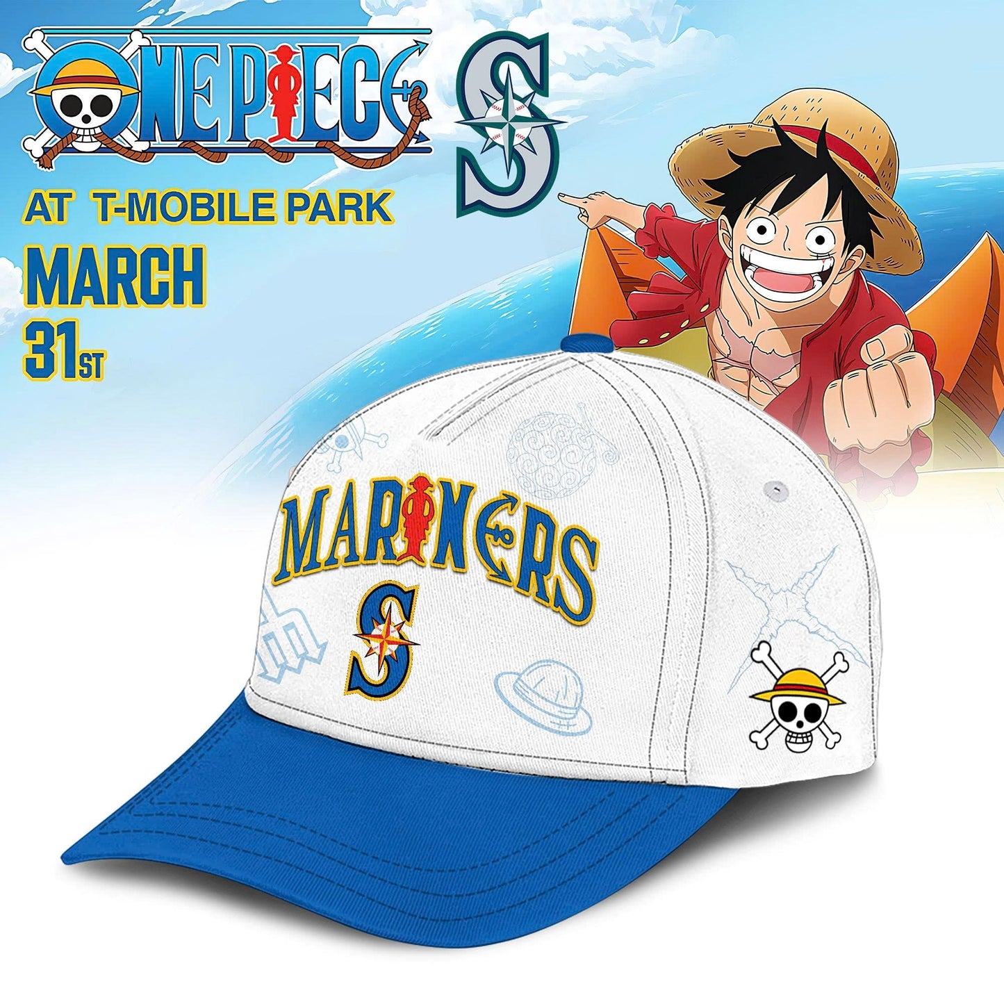 Seattle Mariners x One Piece Night 2026 Limited Edition Jersey