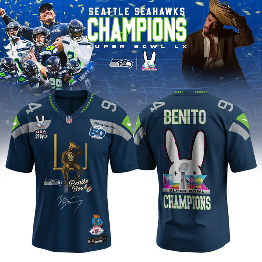 Seattle Seahawks x Bad Bunny Super Bowl LX The Halftime Show Special Edition Jersey