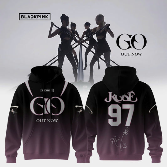 BLACKPINK ˜GO™ OUT NOW “ Hoodie ( Rose )