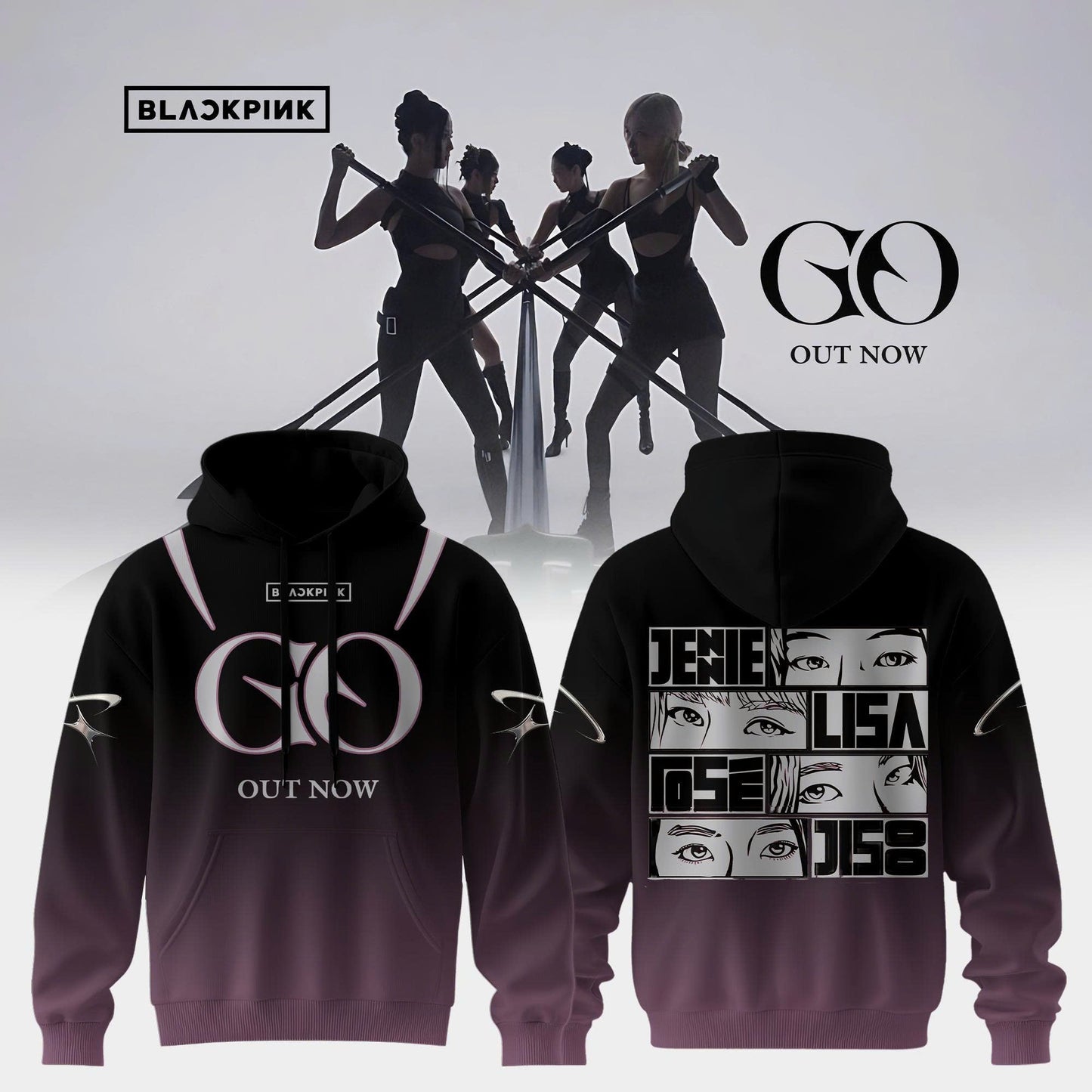 BLACKPINK ˜GO™ OUT NOW “ Hoodie