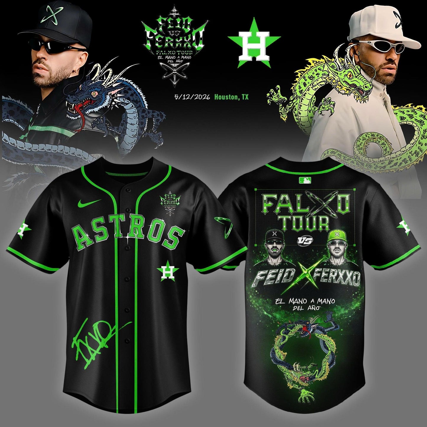 Houston Astros x FEID Falxo Tour 2026 Limited Edition Jersey