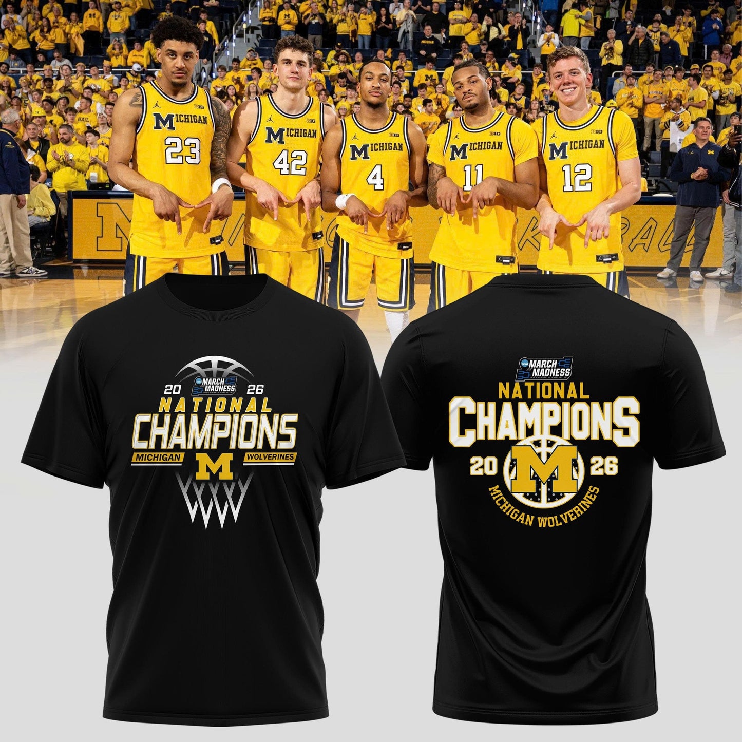 ðŸ†ï¸Michigan Wolverines “ 2026 National Champions T Shirt